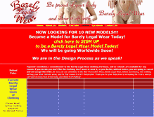 Tablet Screenshot of barelylegalwear.com